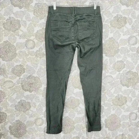 Democracy Ab Technology Chino Green skinny Pants Elastic waist 2 - Picture 2 of 6
